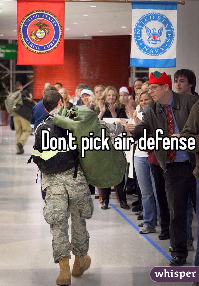Don't pick air defense