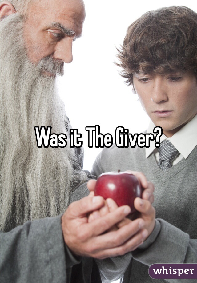 Was it The Giver?