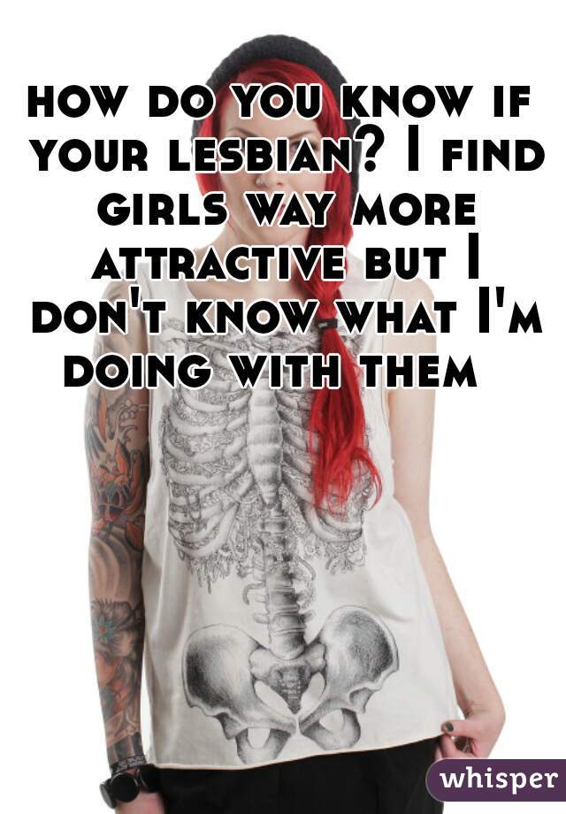 how do you know if your lesbian? I find girls way more attractive but I don't know what I'm doing with them  