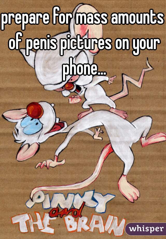 prepare for mass amounts of penis pictures on your phone...