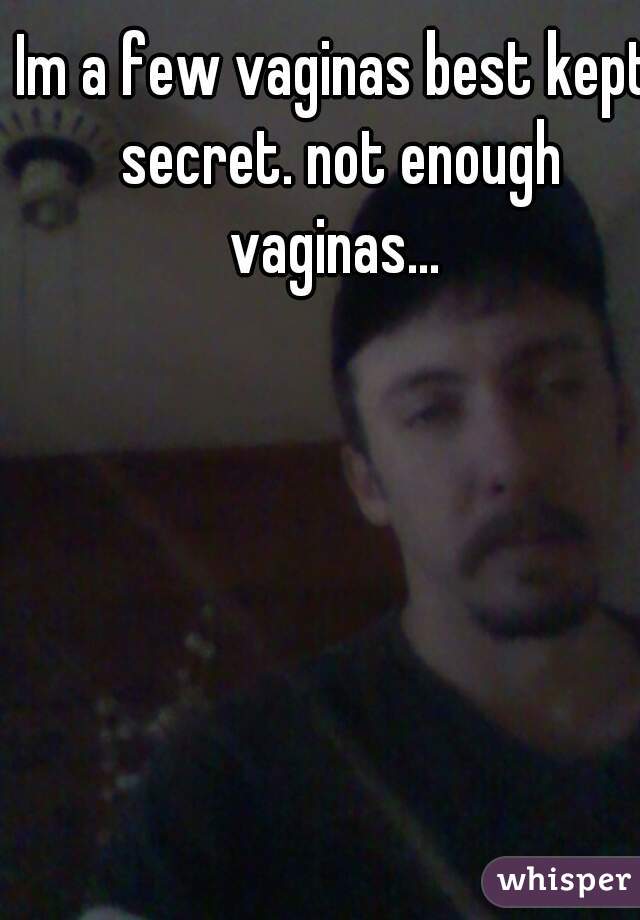 Im a few vaginas best kept secret. not enough vaginas... 