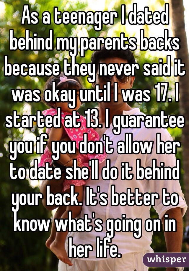 As a teenager I dated behind my parents backs because they never said it was okay until I was 17. I started at 13. I guarantee you if you don't allow her to date she'll do it behind your back. It's better to know what's going on in her life.
