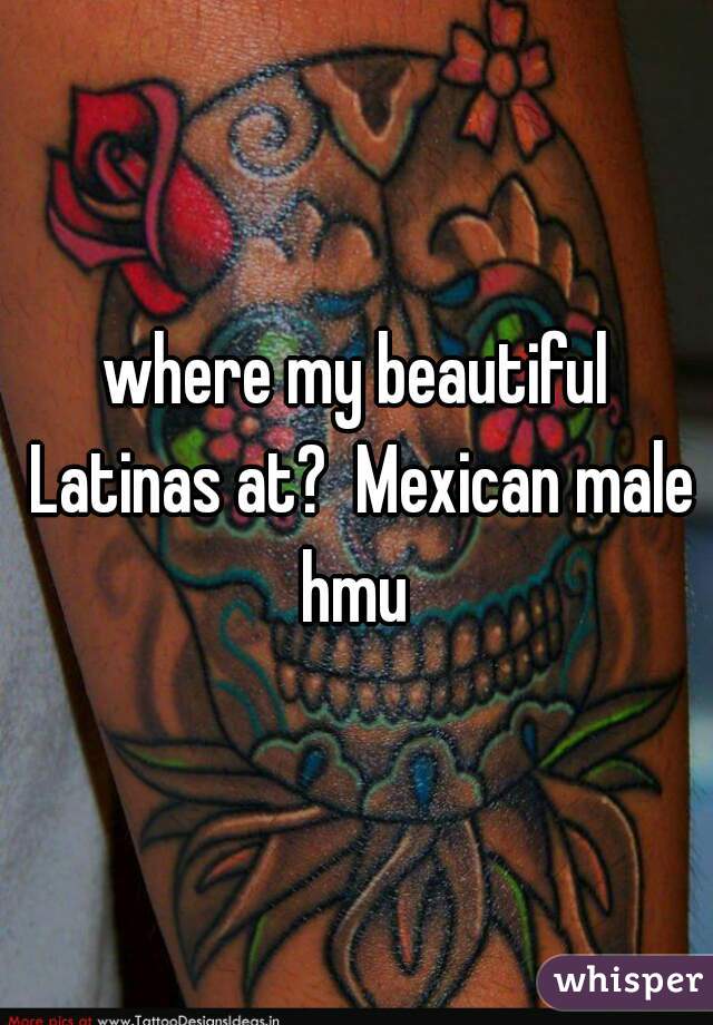 where my beautiful Latinas at?  Mexican male hmu 