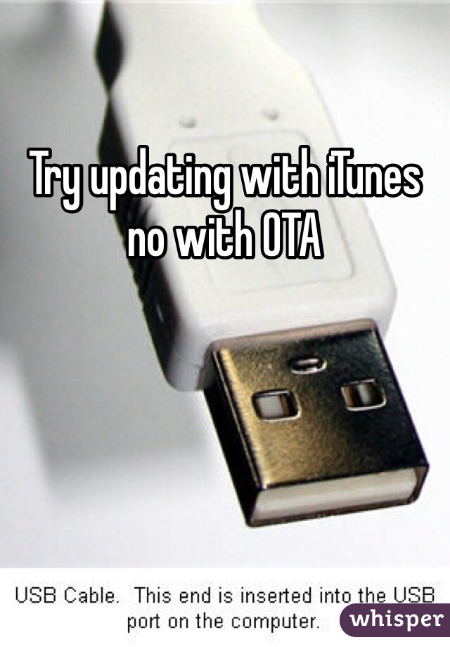Try updating with iTunes no with OTA 