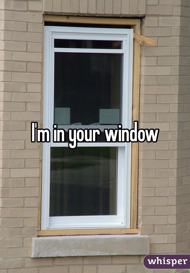 I'm in your window