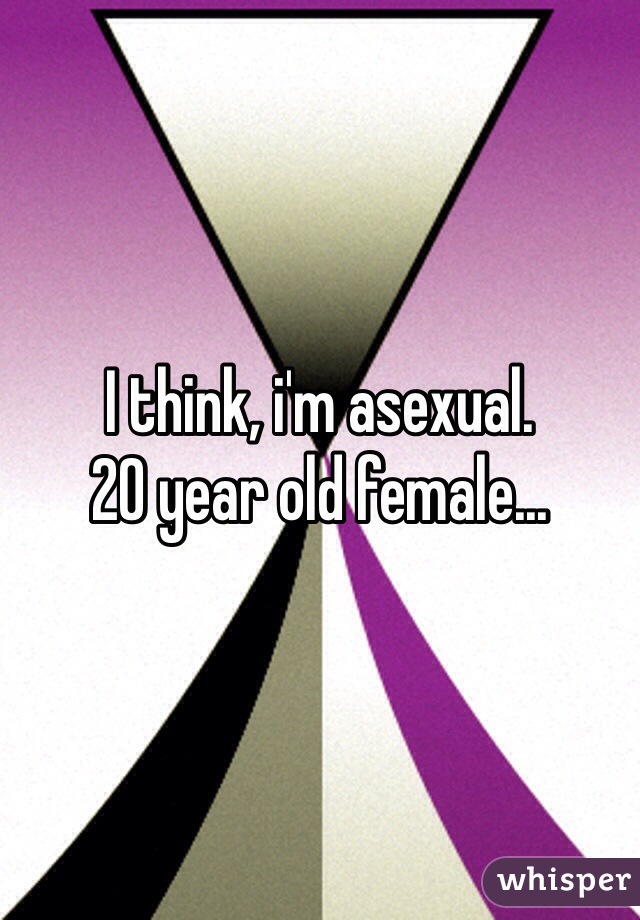 I think, i'm asexual. 
20 year old female...