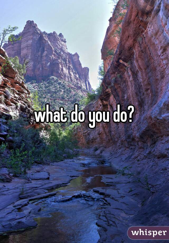 what do you do?
