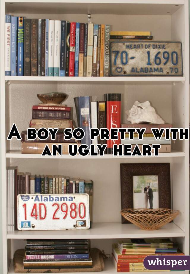 A boy so pretty with an ugly heart