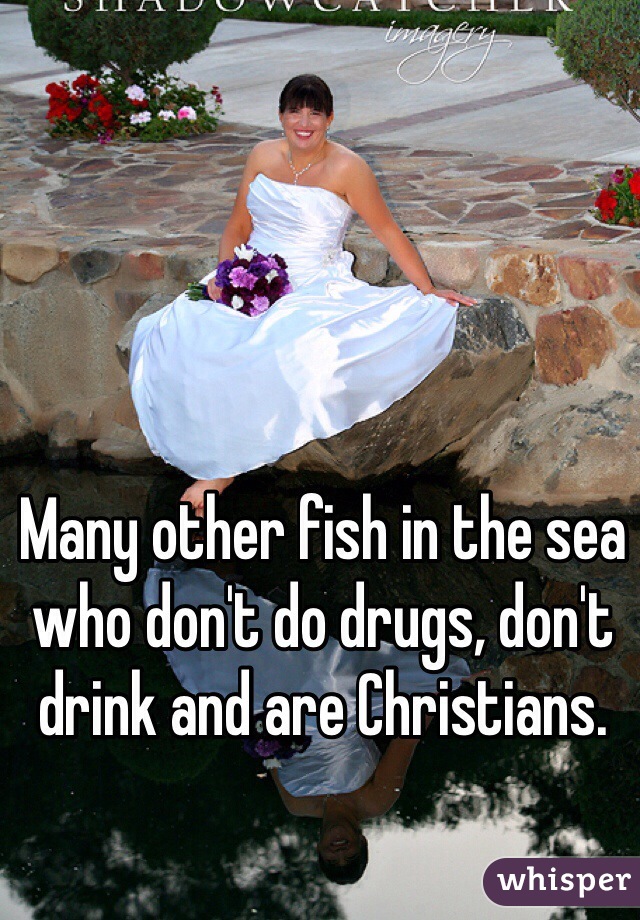 Many other fish in the sea who don't do drugs, don't drink and are Christians. 
