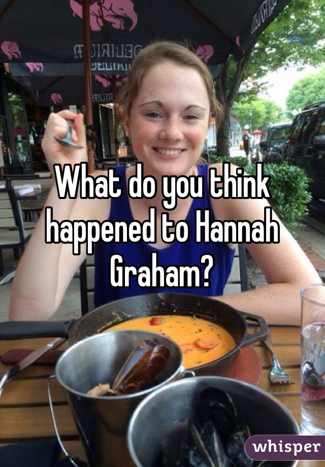 What do you think happened to Hannah Graham?