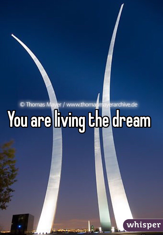 You are living the dream 