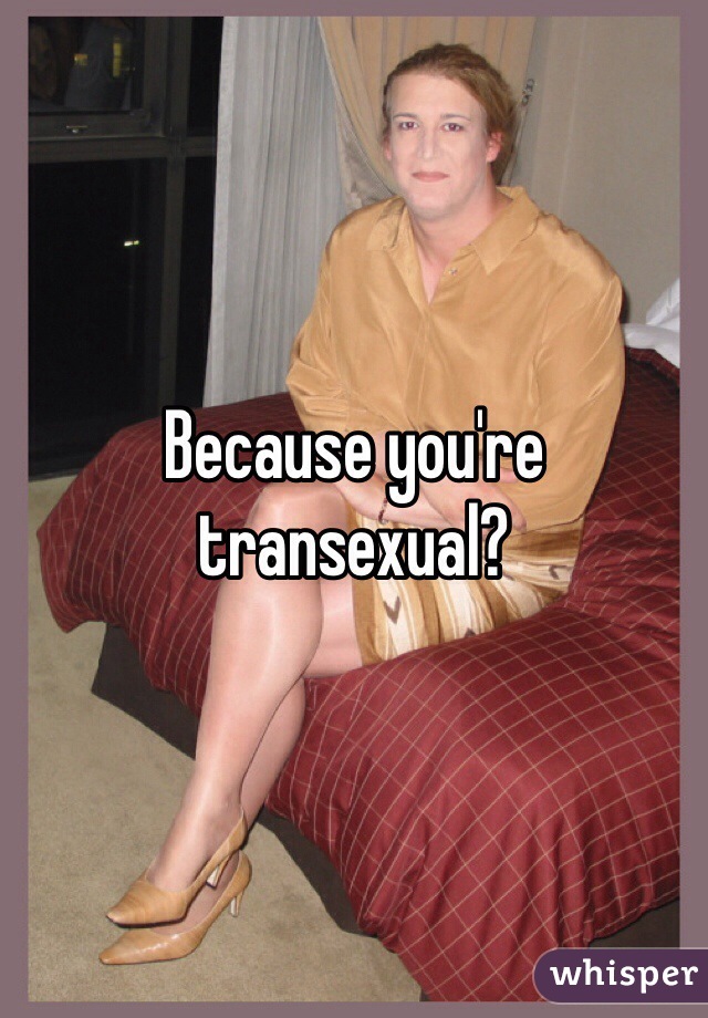 Because you're transexual?