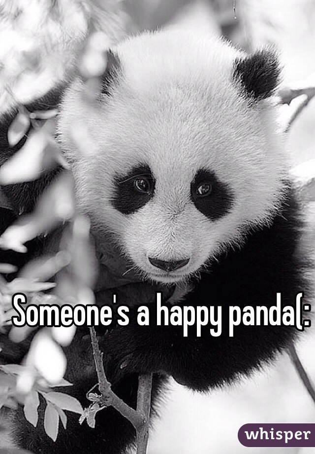 Someone's a happy panda(: