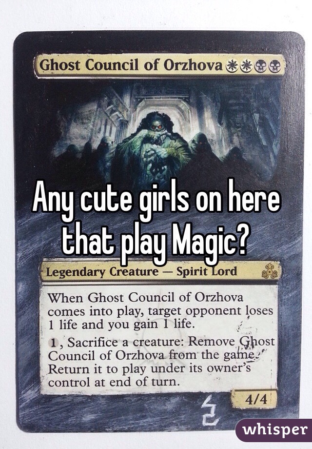 Any cute girls on here that play Magic?
