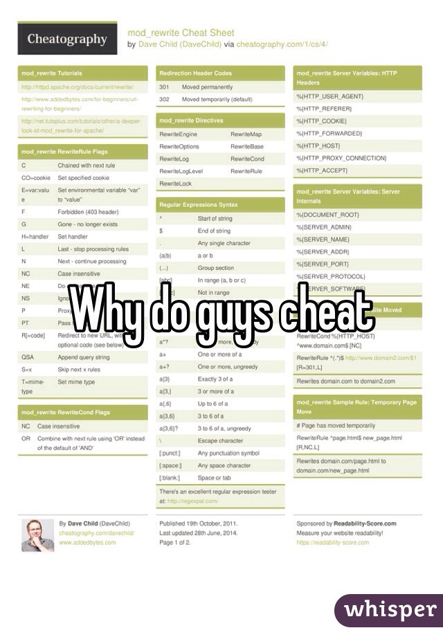 Why do guys cheat 