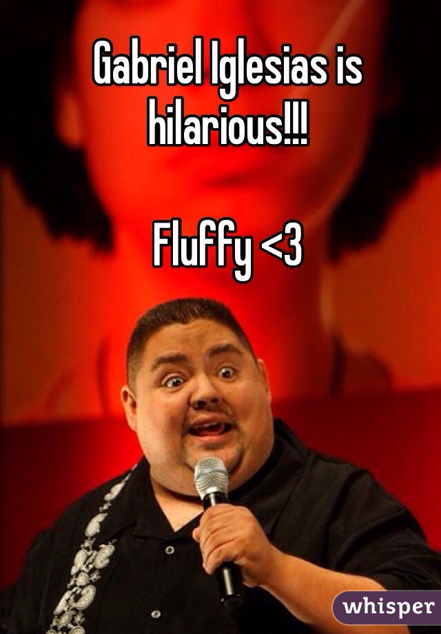 Gabriel Iglesias is hilarious!!!

Fluffy <3