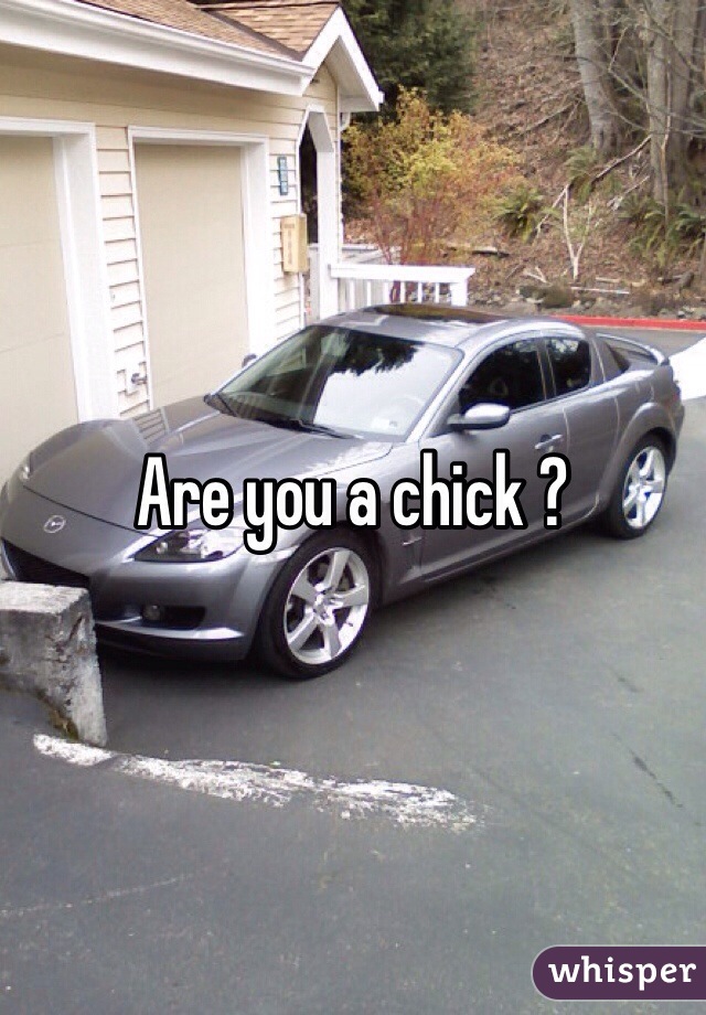 Are you a chick ?