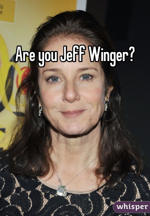 Are you Jeff Winger?