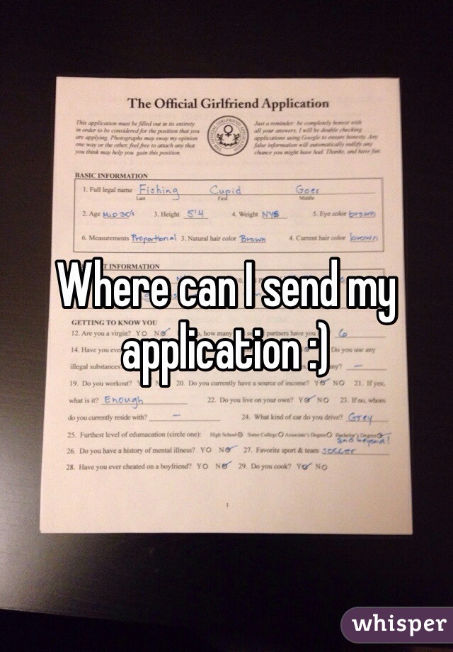 Where can I send my application :)