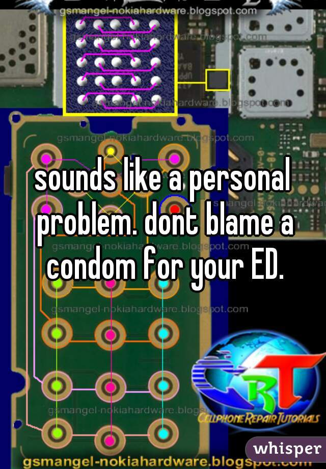 sounds like a personal problem. dont blame a condom for your ED.