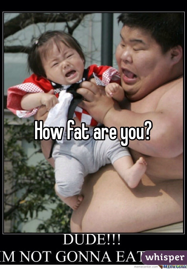 How fat are you?