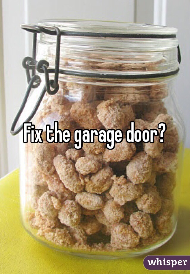 Fix the garage door?