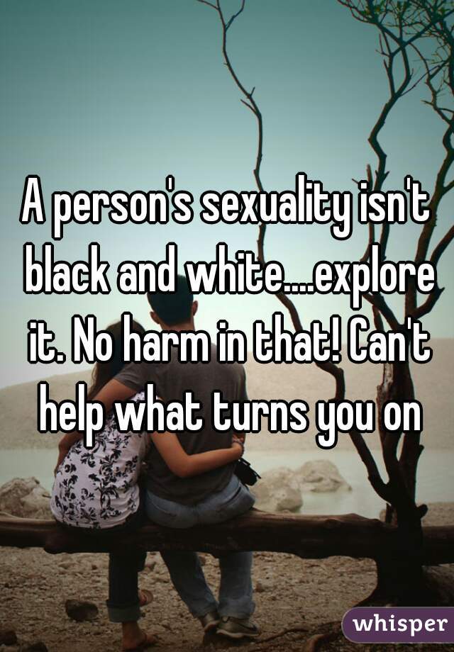 A person's sexuality isn't black and white....explore it. No harm in that! Can't help what turns you on