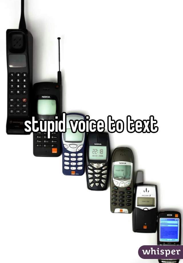 stupid voice to text