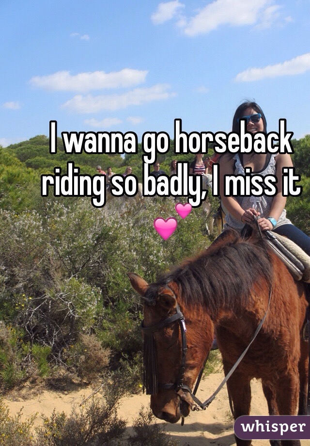 I wanna go horseback riding so badly, I miss it 💕