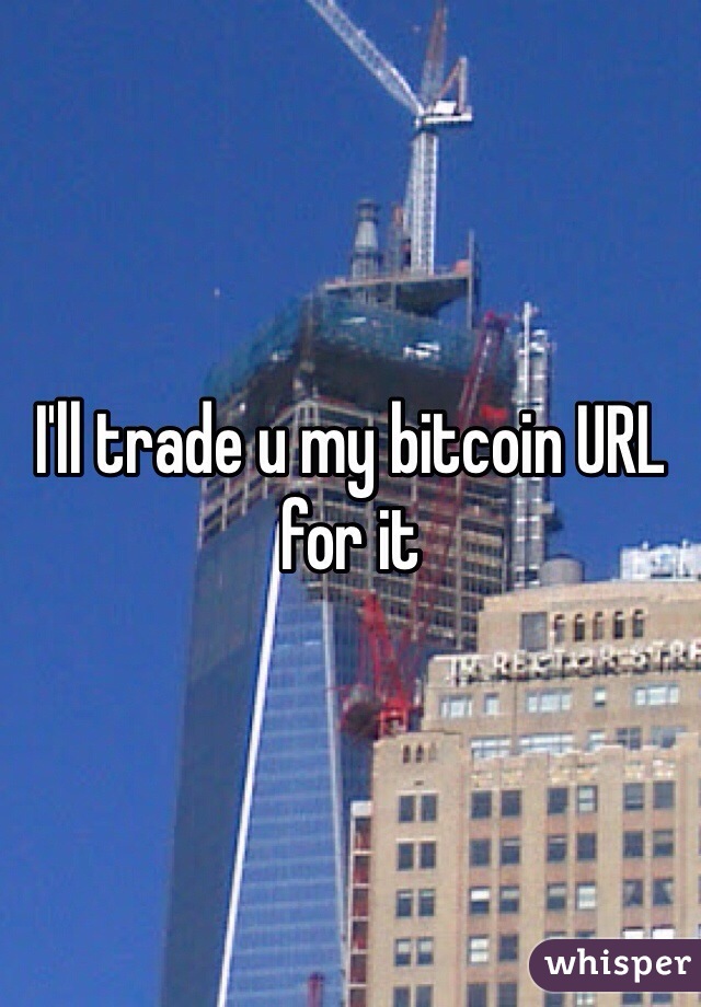 I'll trade u my bitcoin URL for it