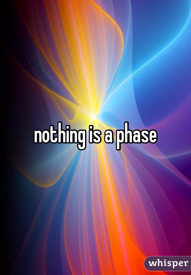 nothing is a phase