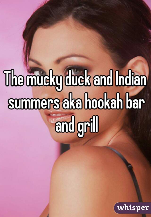 The mucky duck and Indian summers aka hookah bar and grill