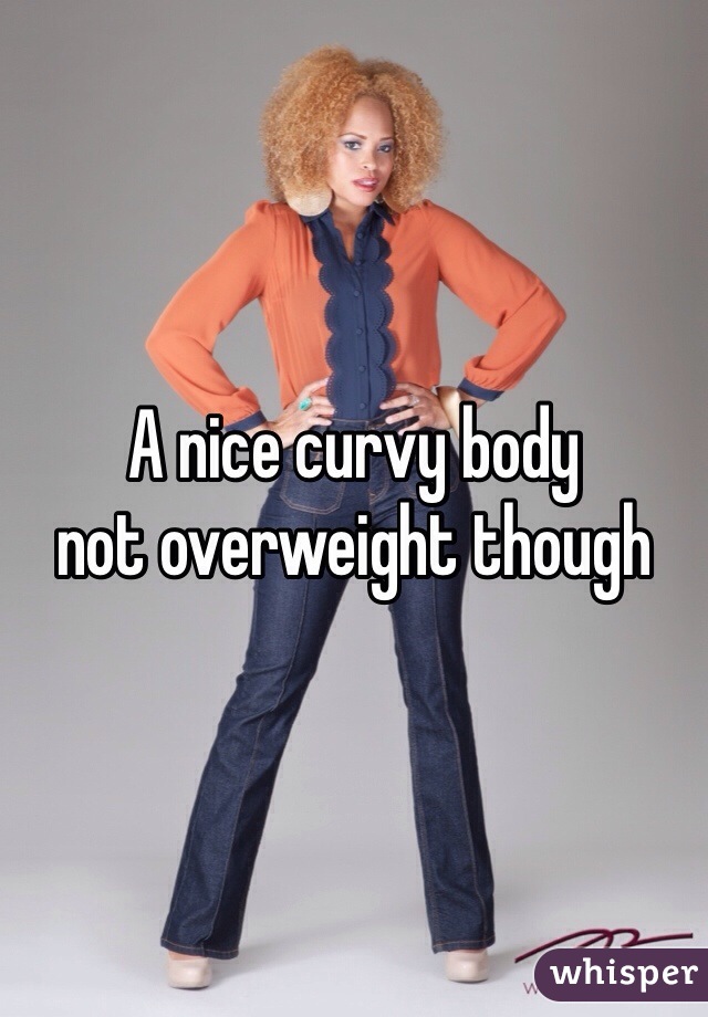 A nice curvy body
not overweight though