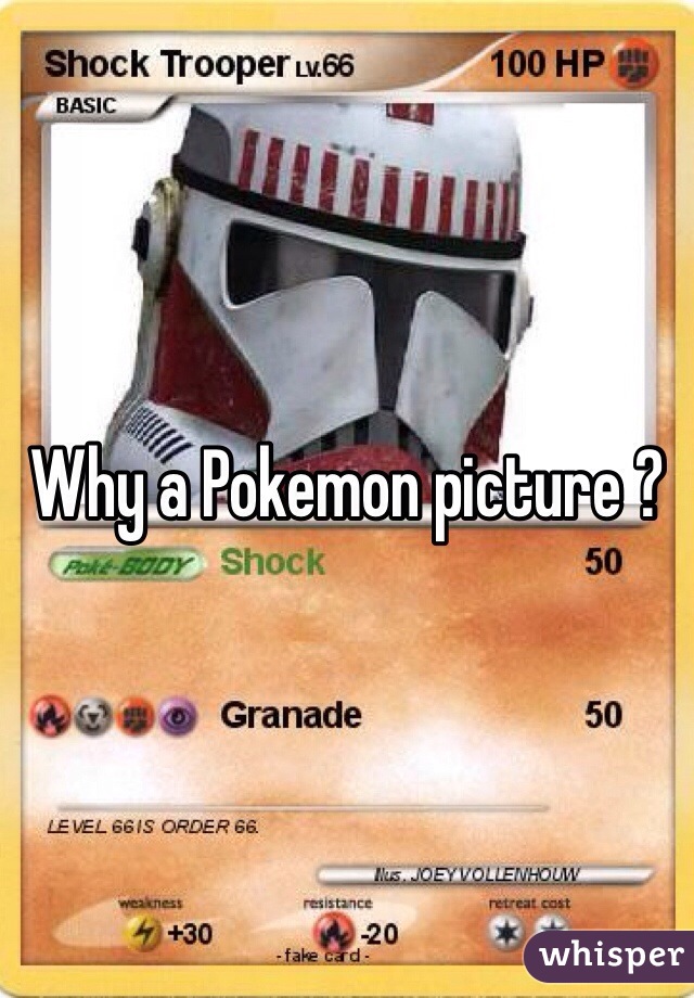 Why a Pokemon picture ? 