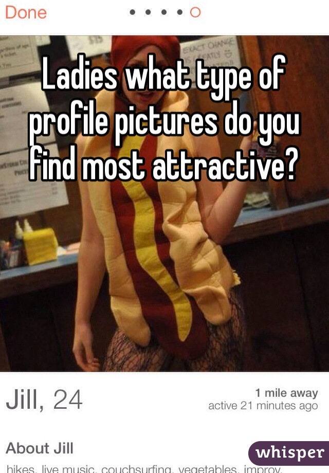 Ladies what type of profile pictures do you find most attractive?