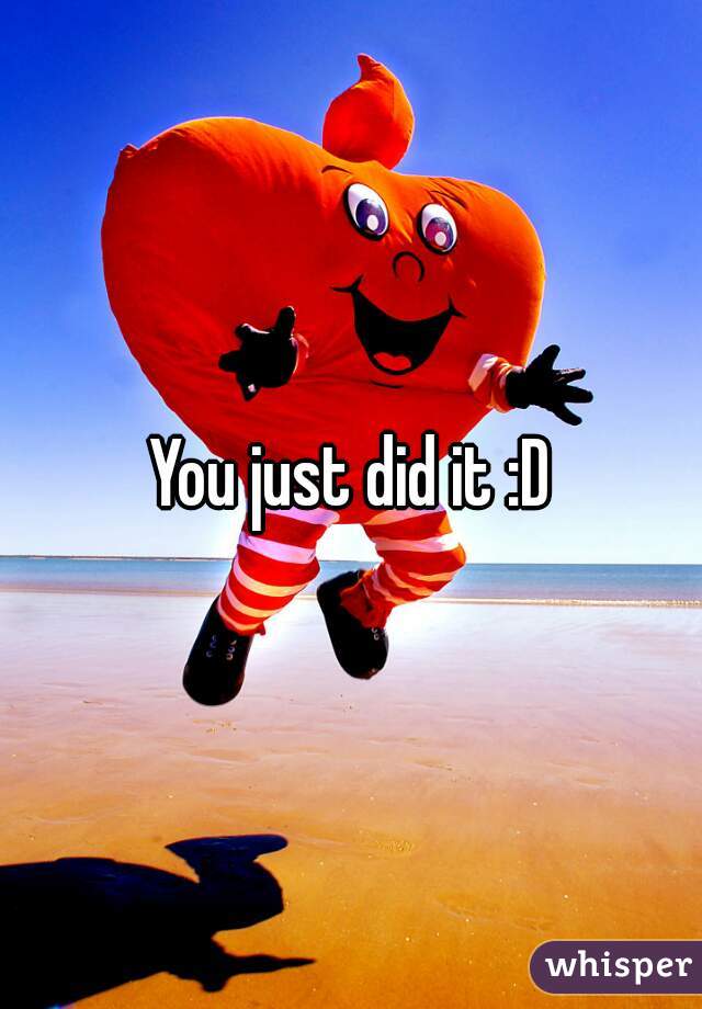 You just did it :D