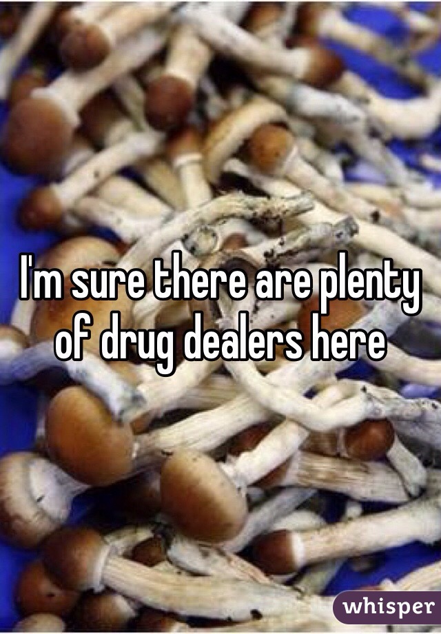 I'm sure there are plenty of drug dealers here