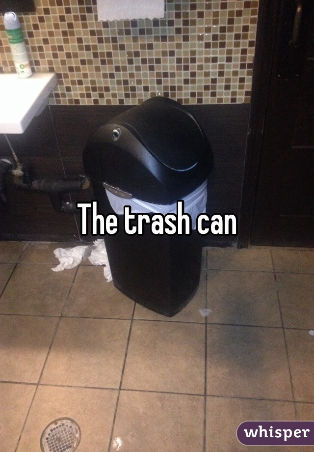 The trash can 