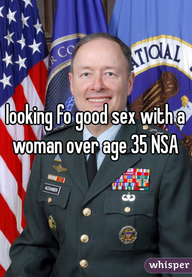 looking fo good sex with a woman over age 35 NSA 