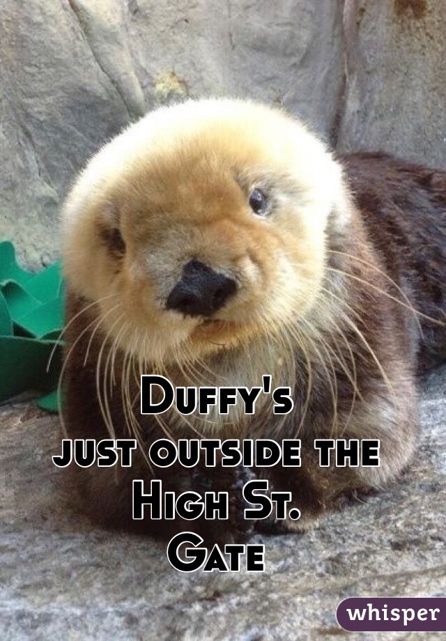 Duffy's 
just outside the 
High St.
Gate