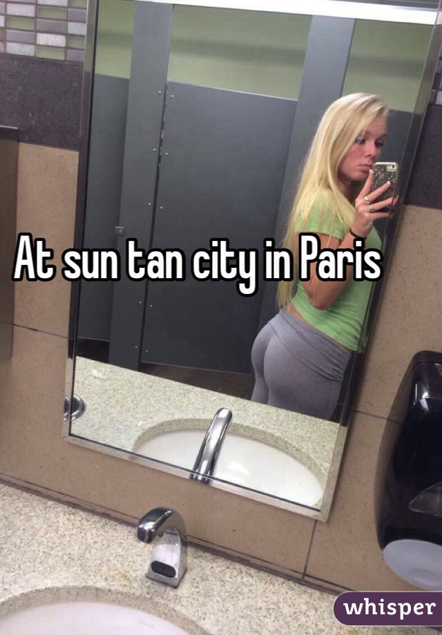 At sun tan city in Paris 
