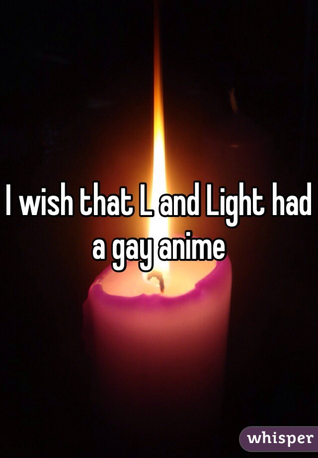 I wish that L and Light had a gay anime