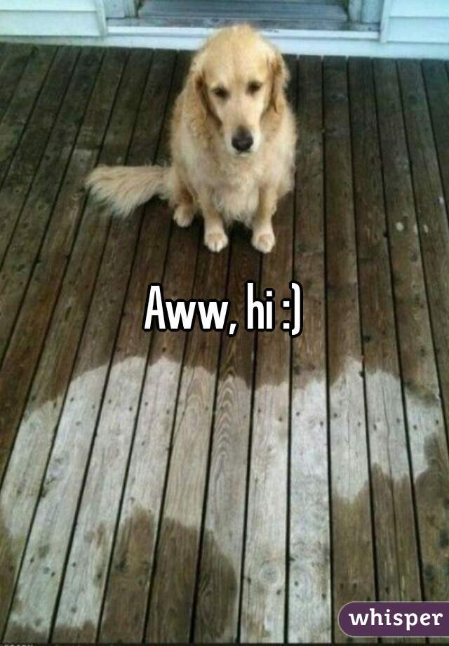 Aww, hi :)