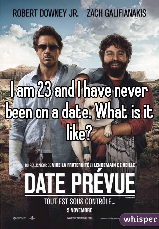 I am 23 and I have never been on a date. What is it like?