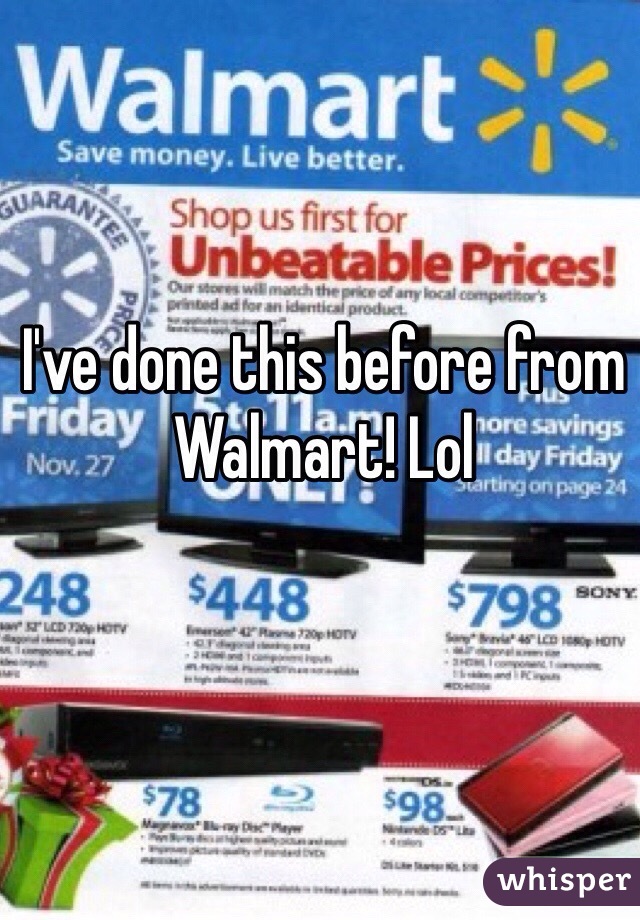 I've done this before from Walmart! Lol