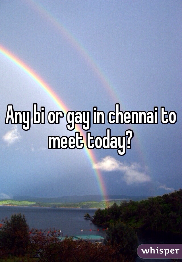 Any bi or gay in chennai to meet today?