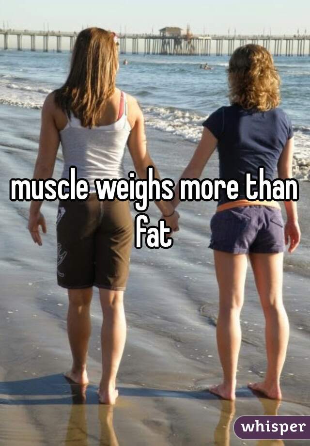 muscle weighs more than fat 
