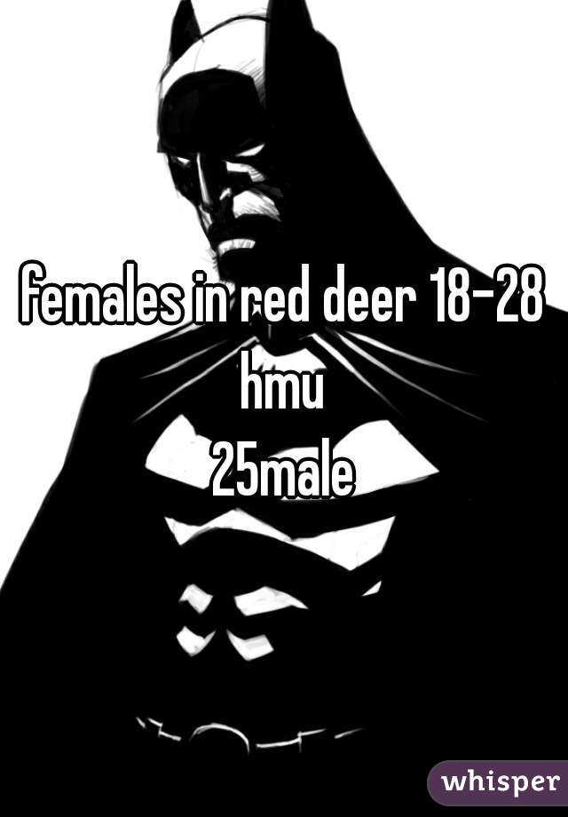 females in red deer 18-28 hmu 
25male