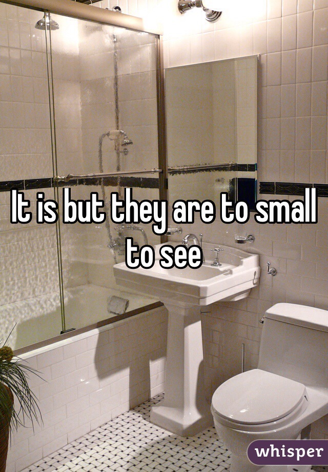 It is but they are to small to see
