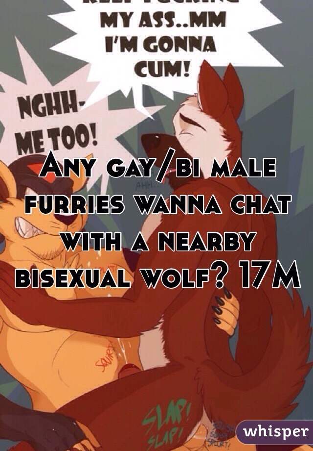 Any gay/bi male furries wanna chat with a nearby bisexual wolf? 17M